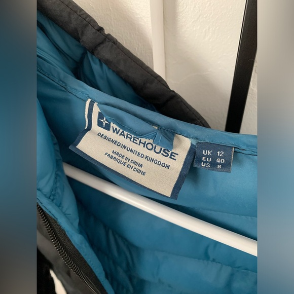 Mountain Warehouse - Puffer Jacket - Zipper Closure and Hood - Black - Size 8 US - Picture 6 of 10